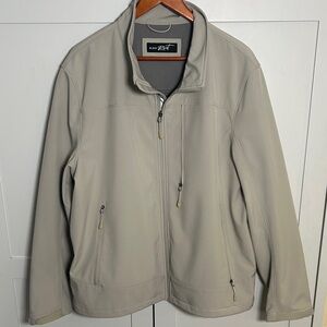 Black Rivet Men's Light Taupe Zip-Up Shirt Jacket With Zip Pockets Size XL